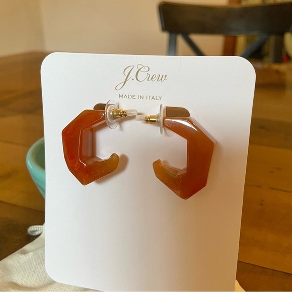 J Crew Made-in-Italy dimensional hoop earrings - Picture 2 of 5